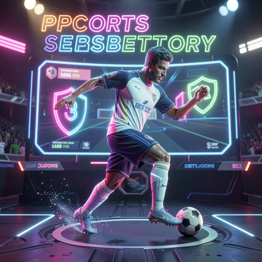 SPN 88 – Experience fast and exciting soccer betting action in Indonesia Dynamic neon soccer player in motion surrounded by glowing effects representing fast and exciting sports betting action on SPN 88 in Indonesia